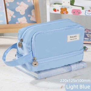 Cartuchera de gran capacidad de doble capa multifuncional