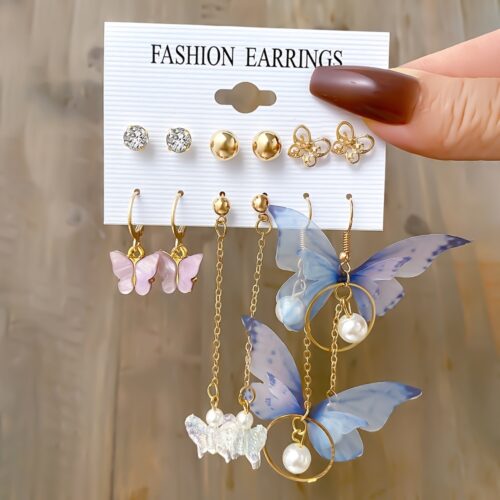Set de 6 pares de pendientes