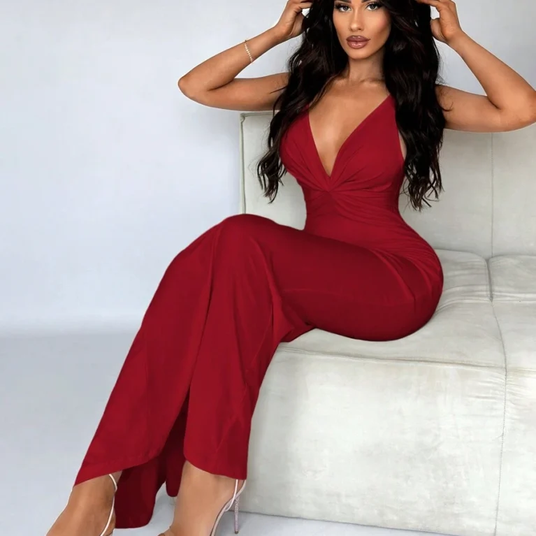 Vestido formal sexy de tirantes y espalda baja