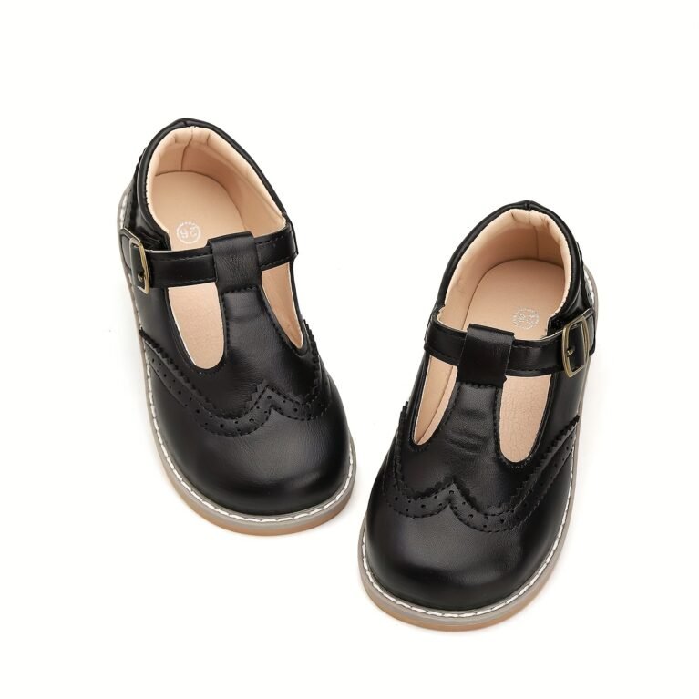 Zapatos oxford de niña con cierre de velcro