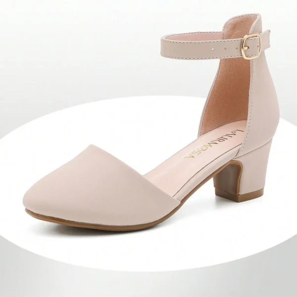 Zapatos de tacon bajo elegantes para niña