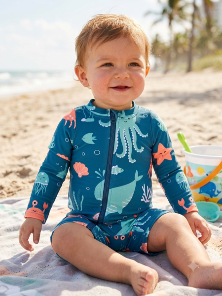Traje de baño de bebé con protección solar UPF 50+