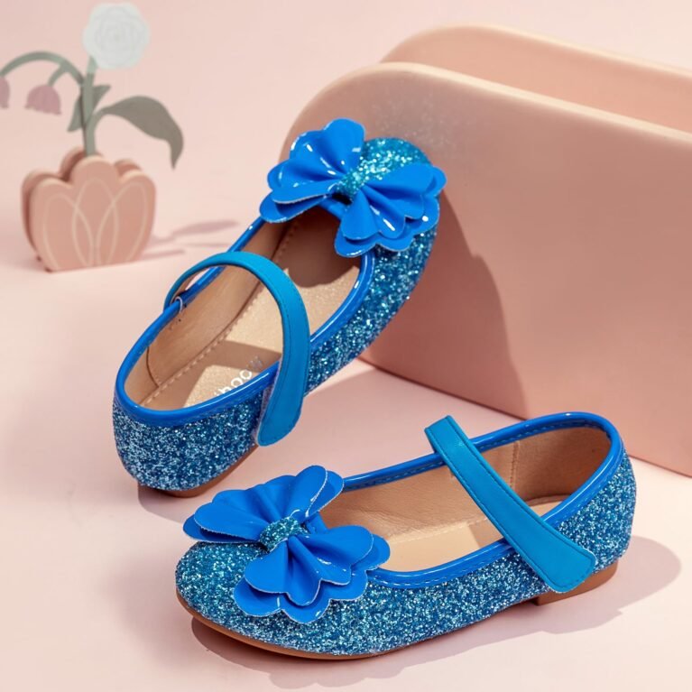 Zapatos escarchados con lazoy cierre de velcro